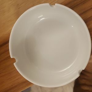 White German ashtray
